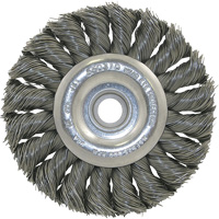 3K114 Unthreaded Knot Twisted Wire Wheel, 3-1/4" Dia., 0.014" Fill, 3/8"-1/2 Arbor Infinity Industrial Services Inc.