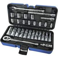Jeux Rochets & douilles &agrave; 12 pans combin&eacute;s, 30 Mcx, Prise de 3/8", Profond Infinity Industrial Services Inc.