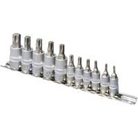 SS1438-11T Chrome Socket Bit Sets, Torx&reg;, 1/4"/3/8" Drive, 10 Pcs Infinity Industrial Services Inc.