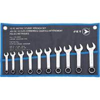 SCWS-10M Stubby Wrench Sets, Combination, 10 Pieces, Metric Infinity Industrial Services Inc.