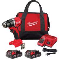 M18 Compact Brushless Drill/ Driver Kit, Lithium-Ion, 18 V, 1/2" Chuck, 550 in-lbs Torque Infinity Industrial Services Inc.