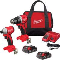 M18 Compact Brushless ½” Drill Driver & ¼” Hex Impact Driver Combo Kit, Lithium-Ion, 18 V Infinity Industrial Services Inc.