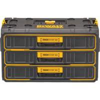 Unit&eacute; &agrave; trois tiroirs ToughSystem 2.0, 21-4/5" x 12-3/10" x 12-3/5", Noir/Jaune Infinity Industrial Services Inc.