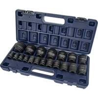 SAE Socket Set, 19 Pcs, Impact, 1/2" Drive Size Infinity Industrial Services Inc.