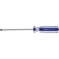 Blue Transparent Striped Slotted Screwdriver, 3/16" Tip, Round, Plastic Handle Infinity Industrial Services Inc.