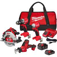 4-Tool Combo Kit, Lithium-Ion, 18 V Infinity Industrial Services Inc.