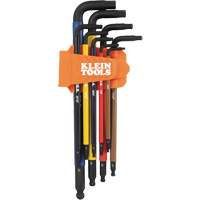 Colour-Coded Extra-Long L Style Hex Key Caddy Set, 9 Pcs., Imperial Infinity Industrial Services Inc.