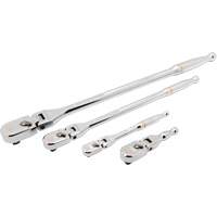 Ensemble de rochet &agrave; t&ecirc;te en goutte et manche enti&egrave;rement poli avec prises 1/4", 3/8" & 1/2" 120XP Infinity Industrial Services Inc.