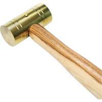 Brass Hammer with Hickory Handle, 1 lbs Head Weight, 11" L Infinity Industrial Services Inc.
