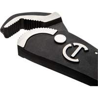 Cl&eacute; bimat&eacute;riau auto-ajustable pour tuyau, Cap des m&acirc;choires 1-1/2", Longueur 12", Fini Oxyde noir, Prise Coussin&eacute;e Infinity Industrial Services Inc.