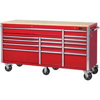 PRC7215 Pro Series Roller Cabinet, 15 Drawers, 72" W x 24" D x Red Infinity Industrial Services Inc.