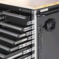 HDRC7220 HD Series Roller Cabinet, 20 Drawers, 72" W x 24" D x 42-3/10" H, Black Infinity Industrial Services Inc.