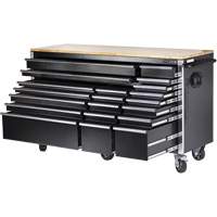 HDRC7220 HD Series Roller Cabinet, 20 Drawers, 72" W x 24" D x 42-3/10" H, Black Infinity Industrial Services Inc.