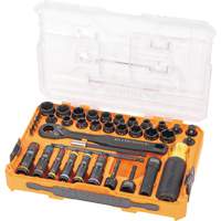 KNECT Complete Impact Pass Through & Flip Socket Set, 39 Pcs, Impact Infinity Industrial Services Inc.