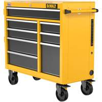 Heavy-Duty Mobile Workstation, 8 Drawers, 40" W x Yellow Infinity Industrial Services Inc.