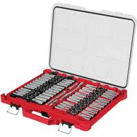 Jeu de cliquets et douilles m&eacute;triques/SAE avec organisateur PACKOUT &agrave; profil bas, 98 Mcx, Prise de 3/8" Infinity Industrial Services Inc.