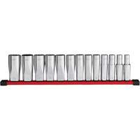 12-Point Deep Well SAE Socket Set, 13 Pcs, 1/2" Drive Size, Deep Infinity Industrial Services Inc.