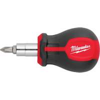6-in-1 Stubby Multi-Bit Screwdriver, 3" L, Cushion Grip Handle Infinity Industrial Services Inc.