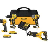 Ensemble de quatre outils combin&eacute;s sans fil et sans balai XR, Lithium-ion, 20 V Infinity Industrial Services Inc.