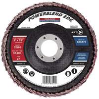 POWERBLEND EDG Curved Edge Flap Disc, 5" x 7/8", Type 27, CG60 Grit, Ceramic Infinity Industrial Services Inc.