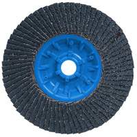 POWERBLEND TRM QC Flap Disc, 5" x 5/8"-11, Type 27, Z40 Grit, Zirconia Alumina Infinity Industrial Services Inc.