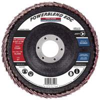 POWERBLEND EDG Flap Disc, 4-1/2" x 7/8", Type 27, CG60 Grit, Ceramic Infinity Industrial Services Inc.