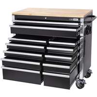 HDRC4112 HD Series Roller Cabinet, 12 Drawers, 41" W x 21" D x 40-3/10" H, Black Infinity Industrial Services Inc.