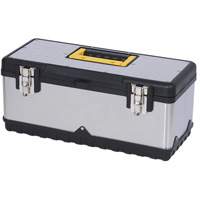 JPSTB-20 Stainless Steel Hand Tool Box, 9-63/100" D x 20" W x 8-7/8" H, Black/Silver Infinity Industrial Services Inc.