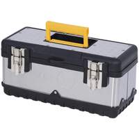 JPSTB-15 Stainless Steel Hand Tool Box, 6-1/4" D x 15" W x 7" H, Black/Silver Infinity Industrial Services Inc.