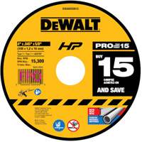 Meule &agrave; tronçonner polyvalente, 4" x 0,45", Arbre de 5/8", Type 1, Oxyde d'aluminium Infinity Industrial Services Inc.