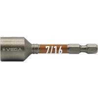 Impactech&reg; Nut Driver, 7/16" Tip, 1/4" Drive, 2-9/16" L, Magnetic Infinity Industrial Services Inc.