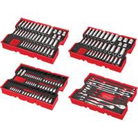 Metric & SAE Ratchet & Socket Set with Trays for PACKOUT Drawers, 242 Pcs, Impact, 1/4"/3/8"/1/2" Drive Size, Deep Infinity Industrial Services Inc.