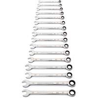 90-Tooth 12 Point Wrench Set, Ratcheting Combination, 16 Pieces, Metric Infinity Industrial Services Inc.