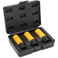 Metric High-Strength Wheel Protector Socket Set, 3 Pcs, Impact, 1/2" Drive Size, Deep Infinity Industrial Services Inc.