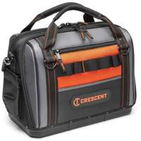 Sac ouvert de 17" pour outils d'ouvrier, Polyester, 3 pochettes, Noir/Gris/Orange Infinity Industrial Services Inc.