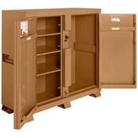 Model 111 Jobsite Cabinet with Padlock, Steel, 47.5 Cubic Feet, Tan Infinity Industrial Services Inc.
