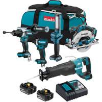 LXT Brushless Cordless 5 Tool Combo Kit, Lithium-Ion, 18 V Infinity Industrial Services Inc.