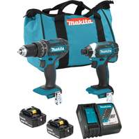 LXT Cordless Impact Driver & Hammer Drill/Driver Combo Kit, Lithium-Ion, 18 V Infinity Industrial Services Inc.