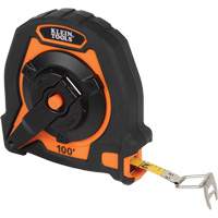 Closed Reel Long Tape Measure, 10 mm x 100', Imperial Graduations Infinity Industrial Services Inc.