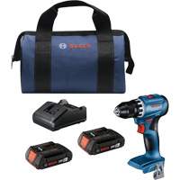 Compact Brushless Drill/Driver Kit, Lithium-Ion, 18 V, 1/2" Chuck, 400 in-lbs. Torque Infinity Industrial Services Inc.