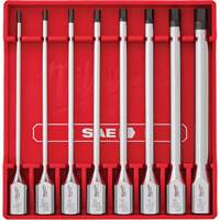 Long SAE Bit Socket Set, Hex, 3/8" Drive, 8 Pcs Infinity Industrial Services Inc.