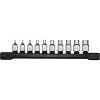 Low-Profile Metric Bit Socket Set, Hex, 1/4" Drive, 10 Pcs Infinity Industrial Services Inc.