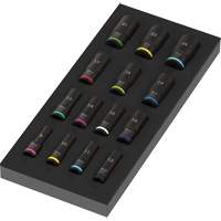 Insert en mousse pour jeu de douilles profondes Impaktor 1 Zyklop B, 15 Mcx, Chocs, Prise de 3/8", Profond Infinity Industrial Services Inc.