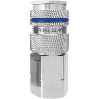 QUIKSILVER Industrial Quick Coupler, Nickel Plated Brass, 1/2", Female NPT, 500 psi Infinity Industrial Services Inc.