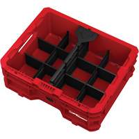 Bac &agrave; profil bas PACKOUT, 15" x 18-5/8" x 6-5/8", Noir/Rouge Infinity Industrial Services Inc.