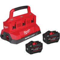M18 Forge Starter Kit with 2 Batteries & 6-Bay Rapid Charger, Lithium-Ion, 18 V, 12 Ah Infinity Industrial Services Inc.