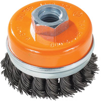 Knot-Twisted Wire Cup Brush with Ring, 3" Dia. x 5/8"-11 Arbor Infinity Industrial Services Inc.