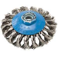 Knot-Twisted Wire Saucer Cup Brush, 6" Dia. x 5/8"-11 Arbor Infinity Industrial Services Inc.