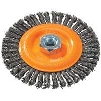 Stringer Bead Knotted Wire Brush, 5" Dia., 0.02" Fill, 5/8"-11 Arbor, Steel Infinity Industrial Services Inc.