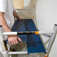Mobile Work Scaffolding - Mini Scaffoldings, Aluminum Frame, 42" D x 48-1/2" H Infinity Industrial Services Inc.